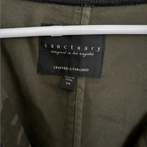 Sanctuary Camo Bomber Jacket from Anthropologie, size medium - Picture 3 of 8